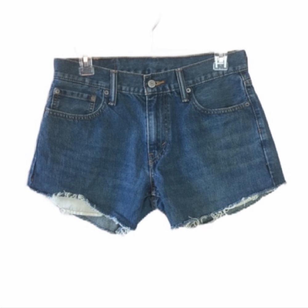 Levi’s Strauss 514 Denim Cotton Mid Rise Cut Off Shorts Size 30”